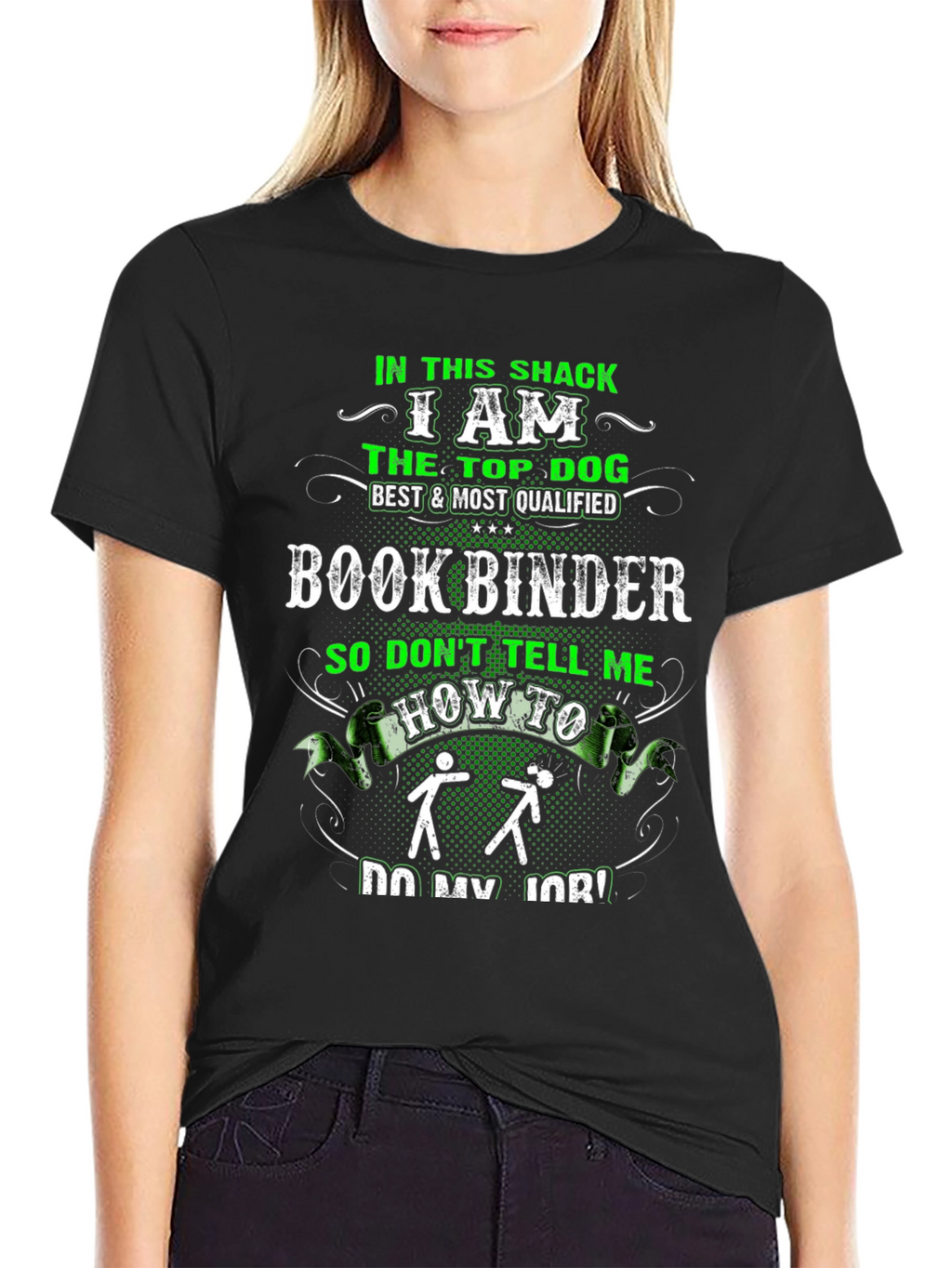 Book Binder Top Dog Graphic Tee