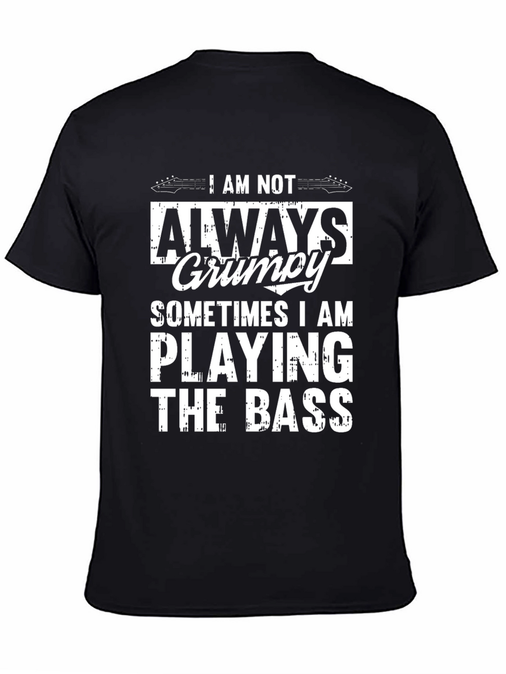 Grumpy Bass Player Graphic T-Shirt