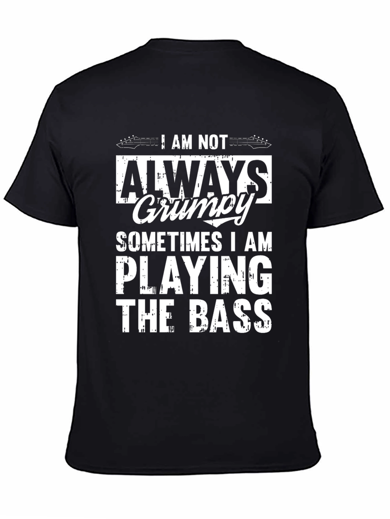 Grumpy Bass Player Graphic T-Shirt