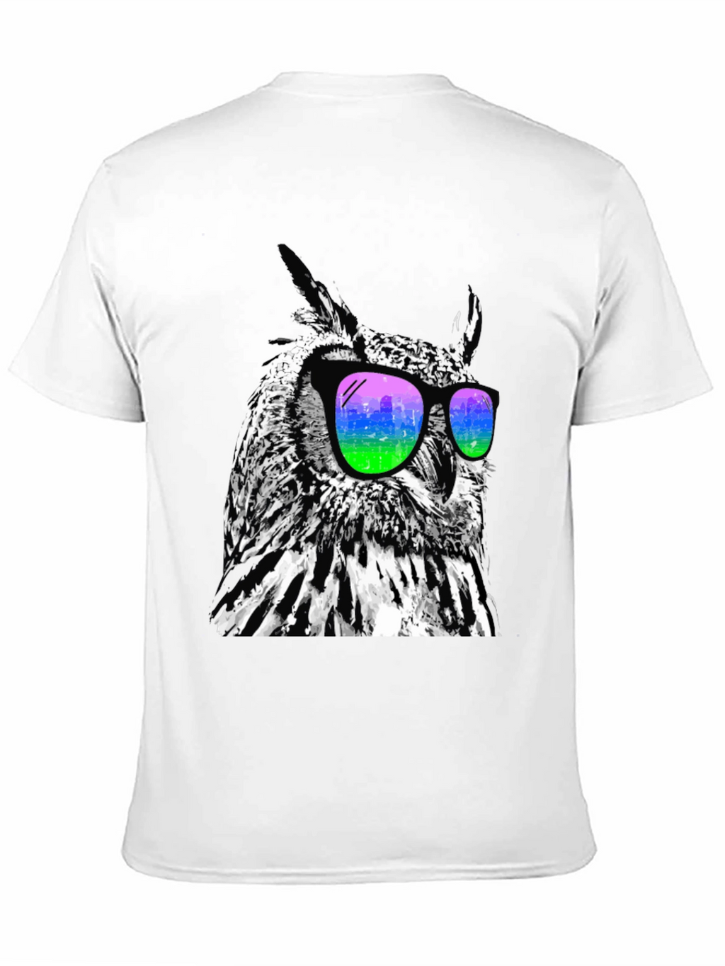 Cool Owl Graphic Tee - Stylish Bird Sunglasses T-Shirt