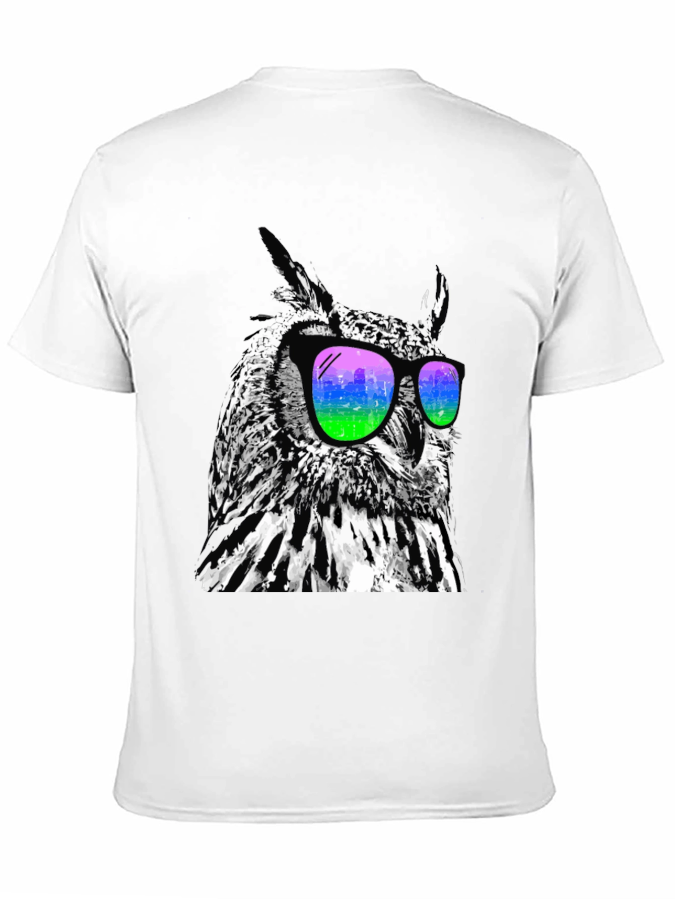 Cool Owl Graphic Tee - Stylish Bird Sunglasses T-Shirt