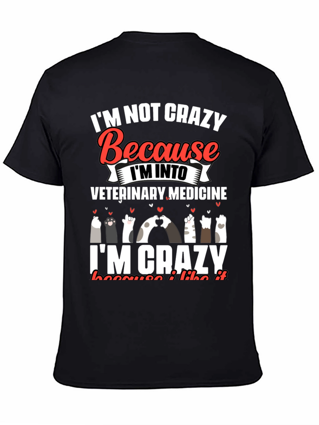 Vet Med Crazy Cat Lover T-Shirt