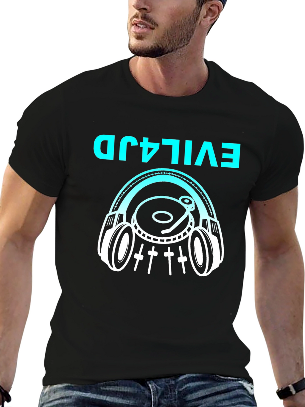 Evil4JD DJ Graphic Tee - Music Lovers T-Shirt