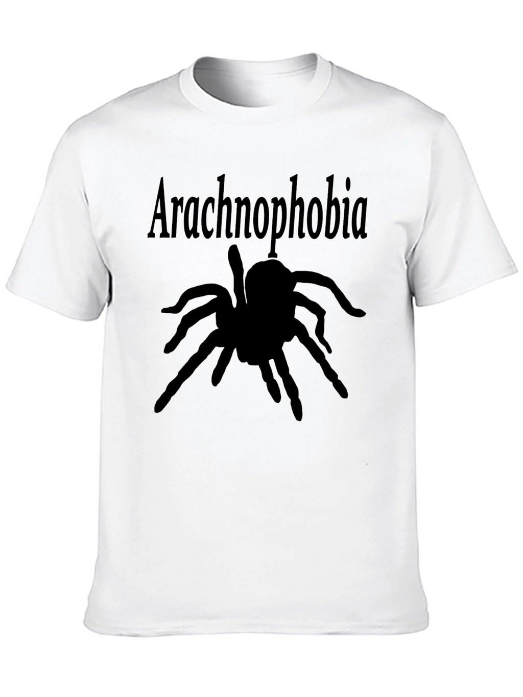 Arachnophobia Spider Graphic Black T-Shirt