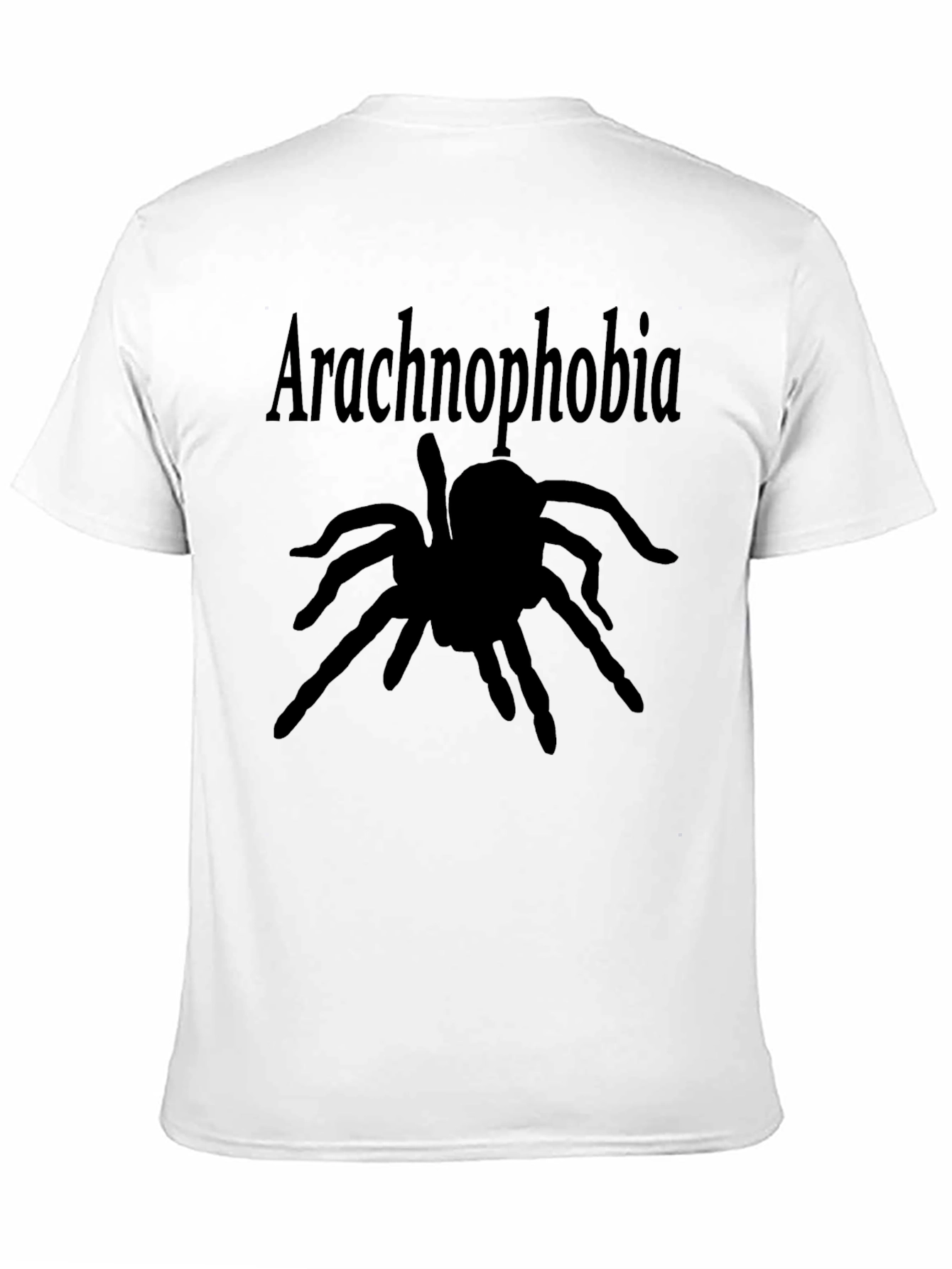 Arachnophobia Spider Graphic Black T-Shirt