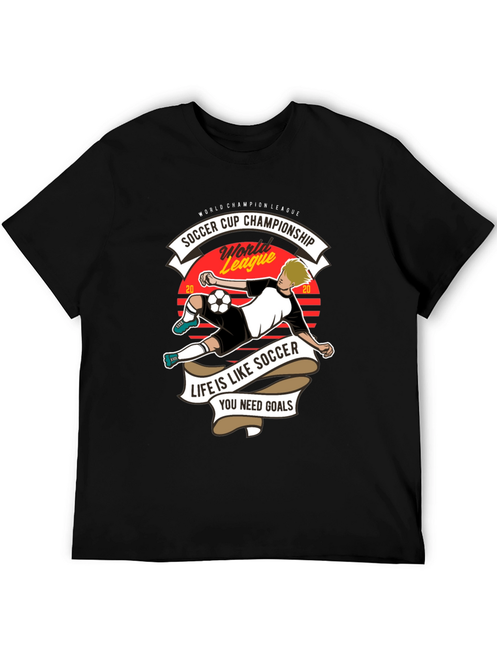 Soccer Cup Champion T-Shirt - Life is Like Soccer