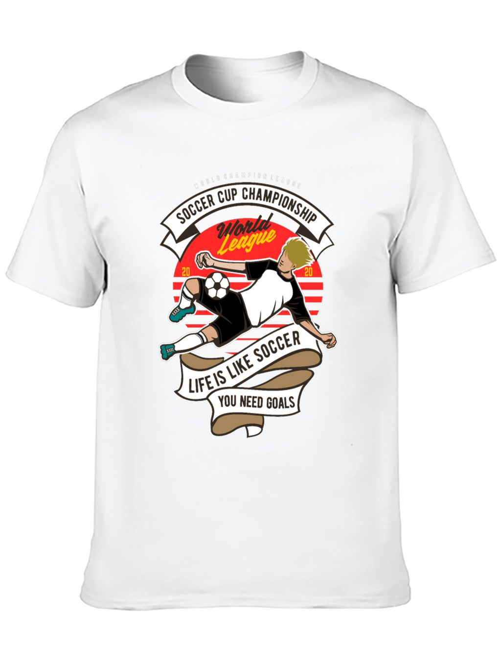Soccer Cup Champion T-Shirt - Life is Like Soccer