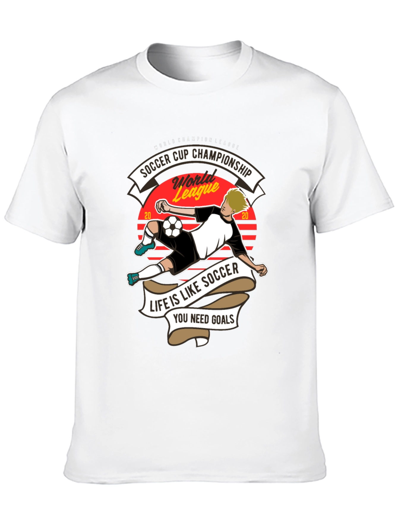 Soccer Cup Champion T-Shirt - Life is Like Soccer