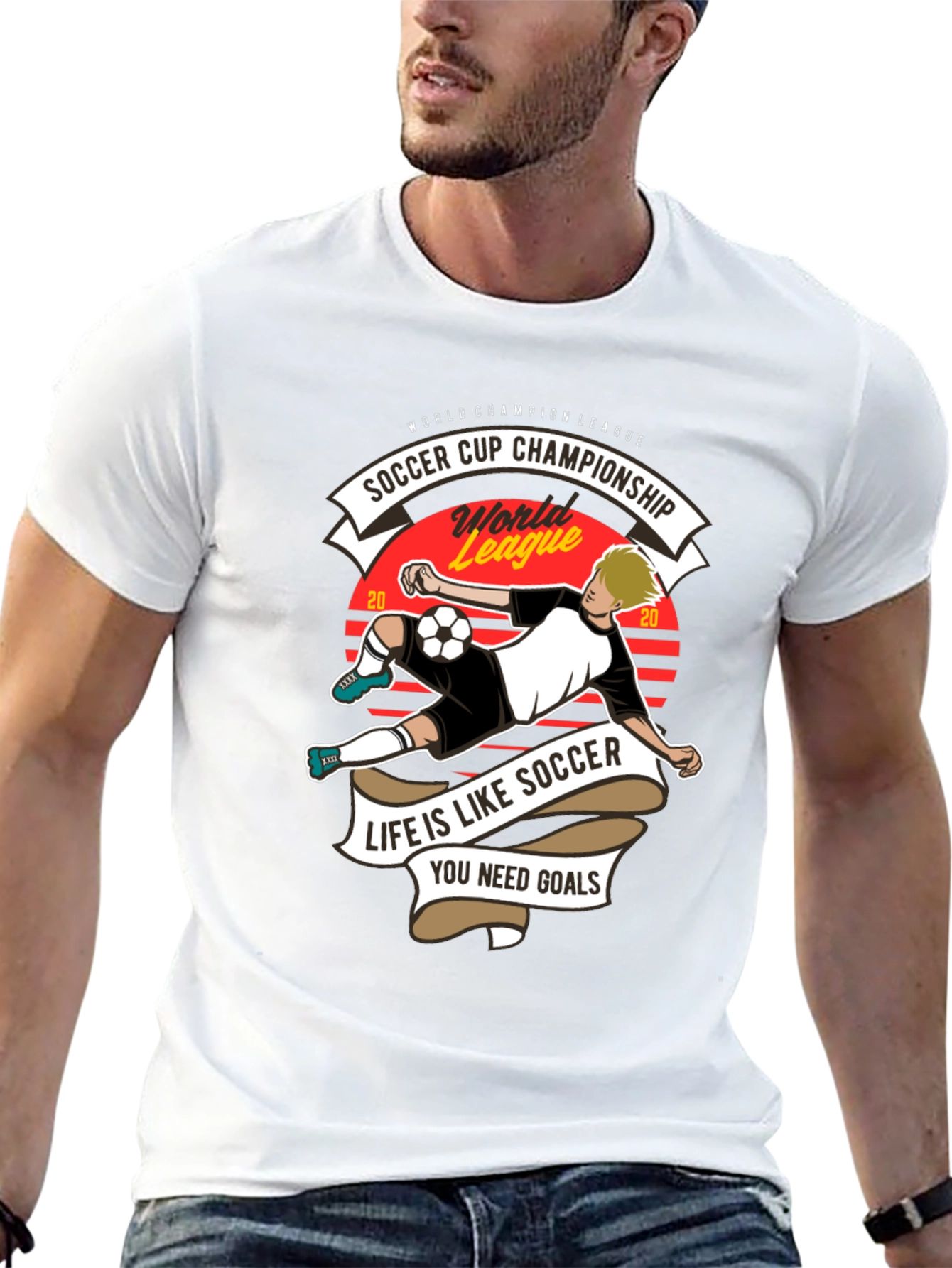 Soccer Cup Champion T-Shirt - Life is Like Soccer