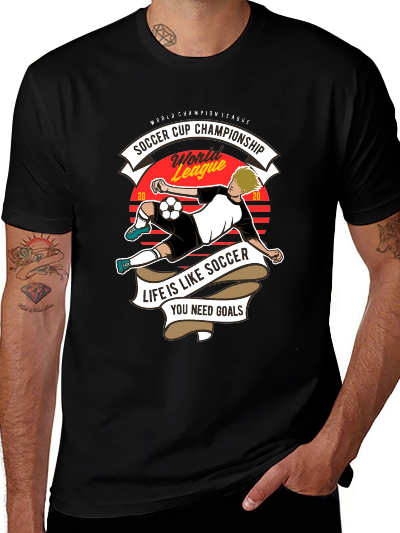 Soccer Cup Champion T-Shirt - Life is Like Soccer
