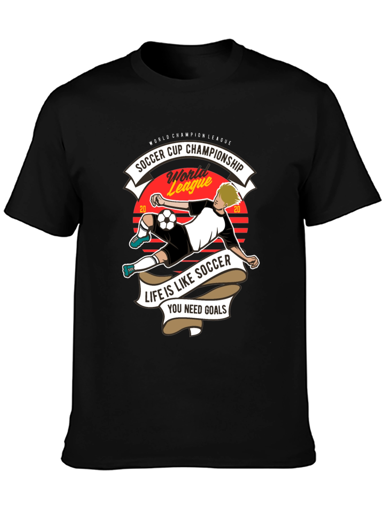 Soccer Cup Champion T-Shirt - Life is Like Soccer