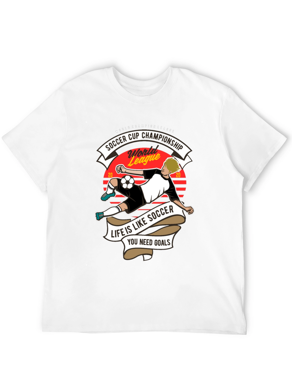 Soccer Cup Champion T-Shirt - Life is Like Soccer