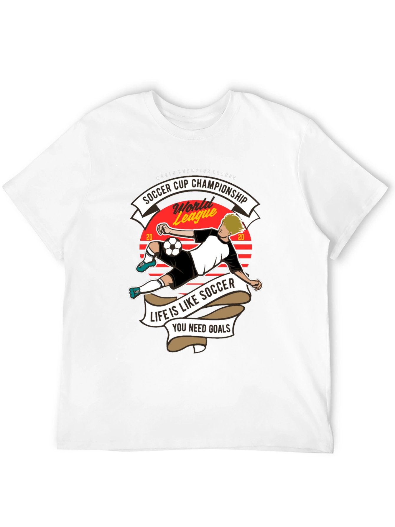 Soccer Cup Champion T-Shirt - Life is Like Soccer
