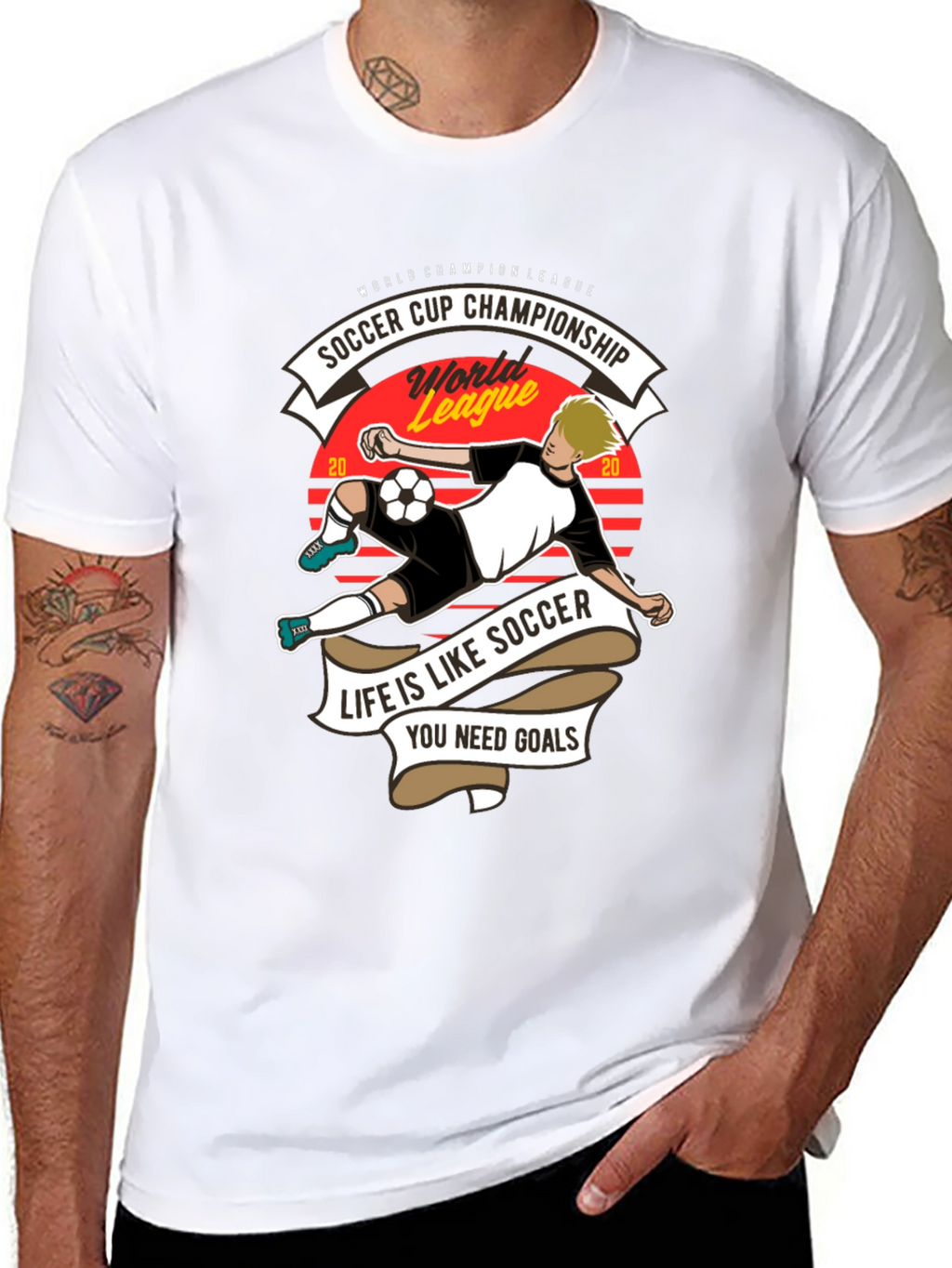 Soccer Cup Champion T-Shirt - Life is Like Soccer