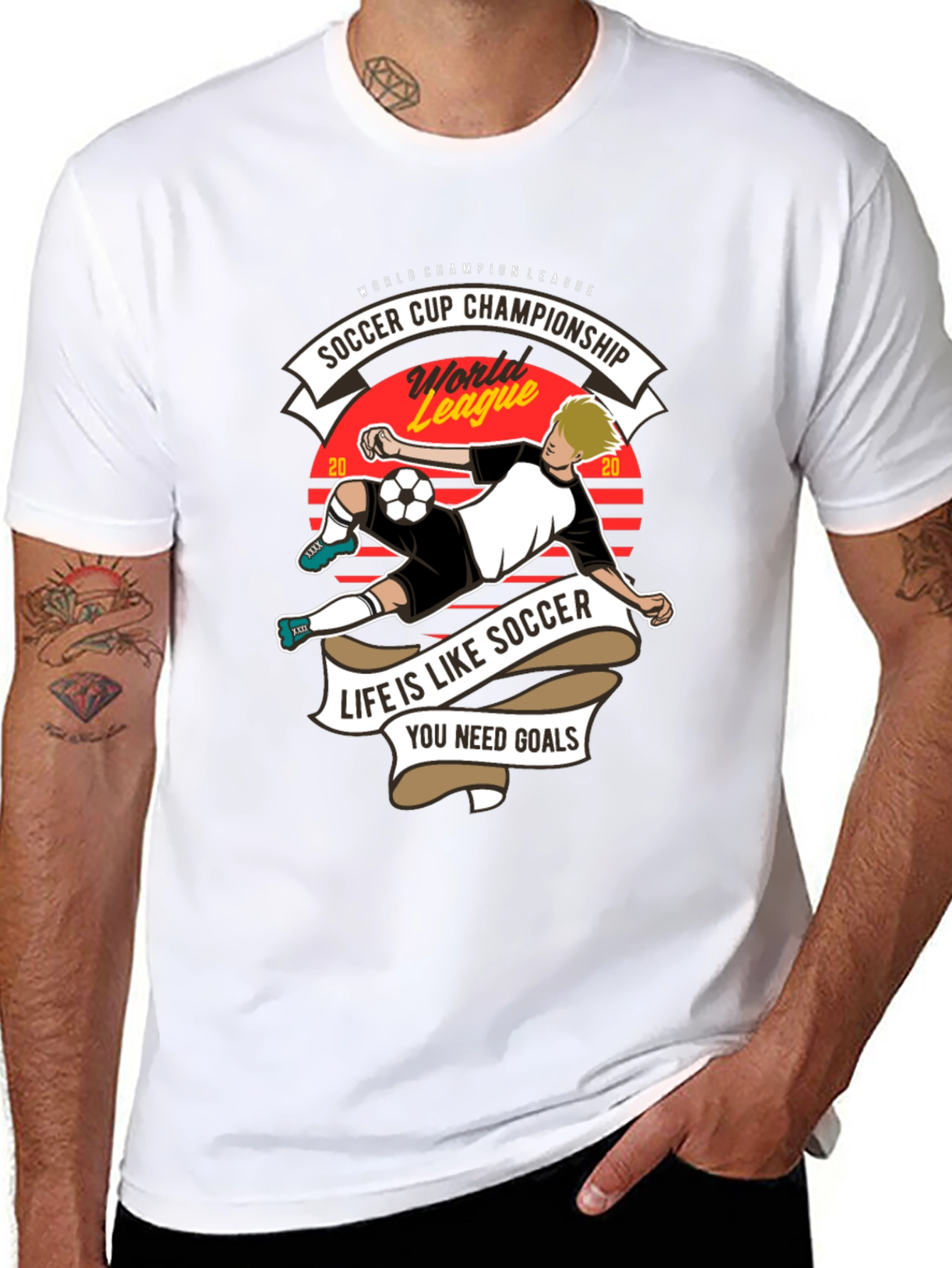Soccer Cup Champion T-Shirt - Life is Like Soccer
