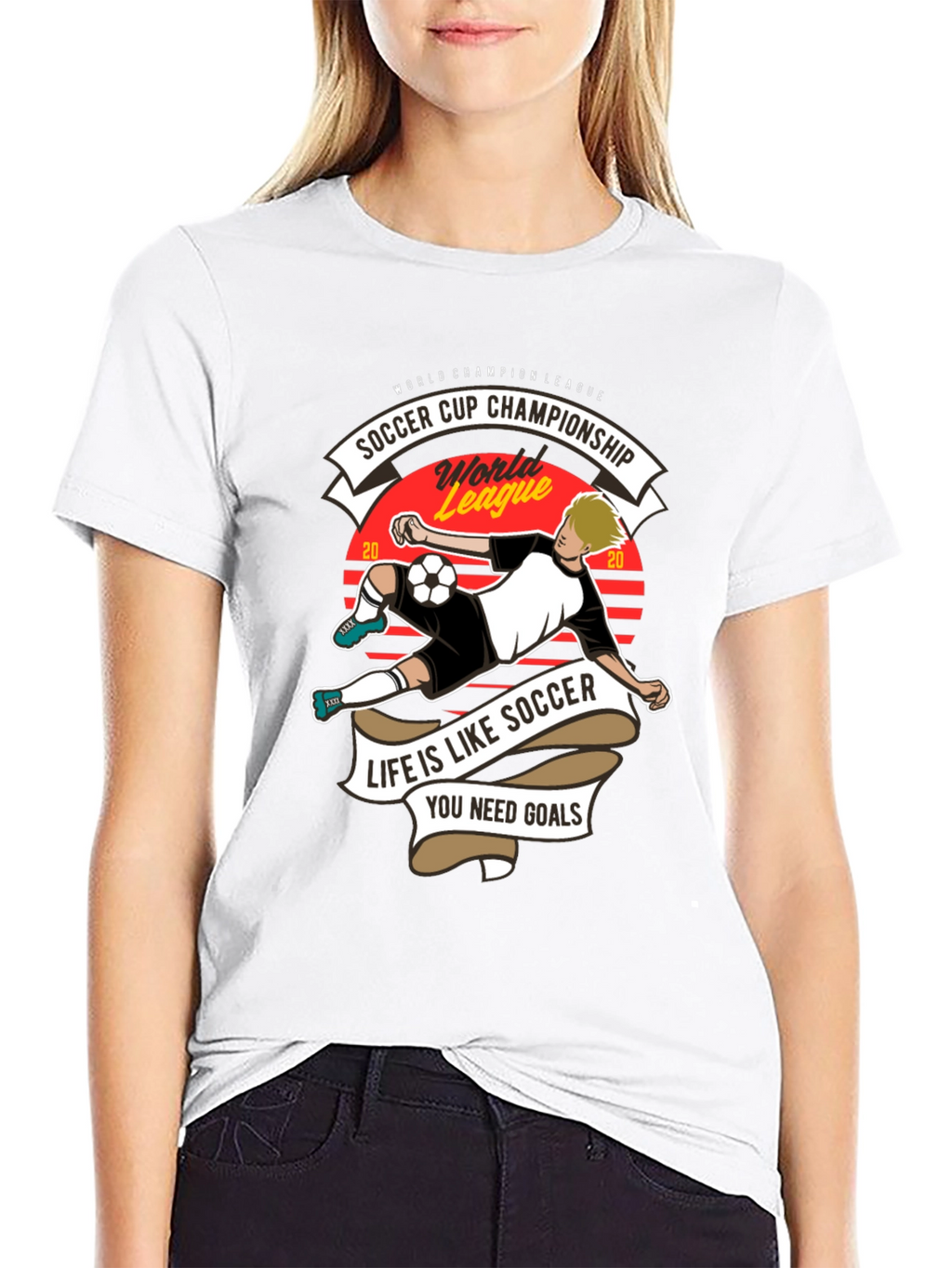 Soccer Cup Champion T-Shirt - Life is Like Soccer
