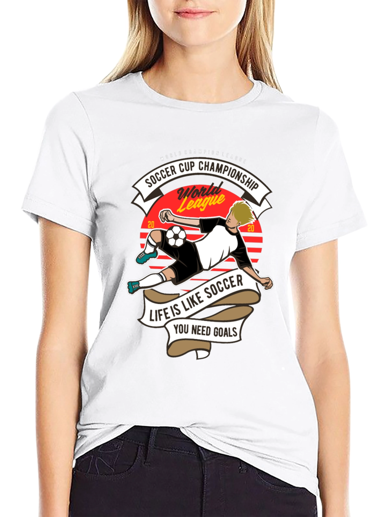 Soccer Cup Champion T-Shirt - Life is Like Soccer