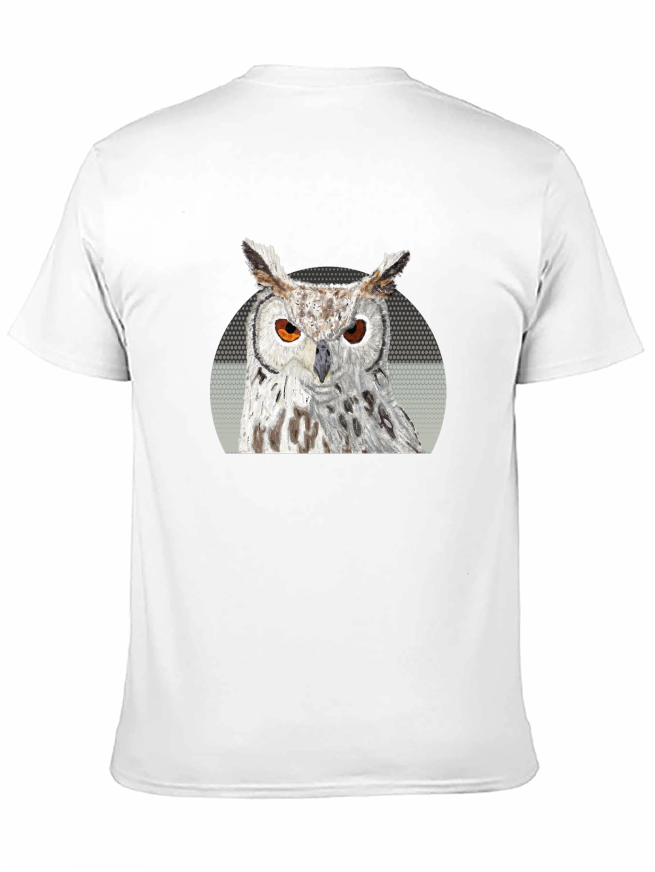 Owl Graphic Print T-Shirt - Black