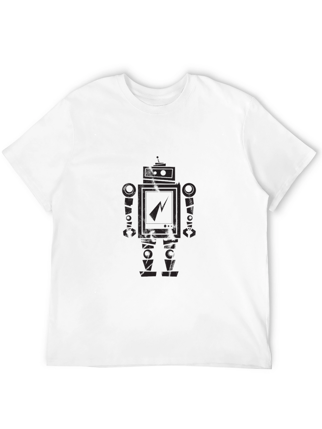 Robot Graphic Print T-Shirt