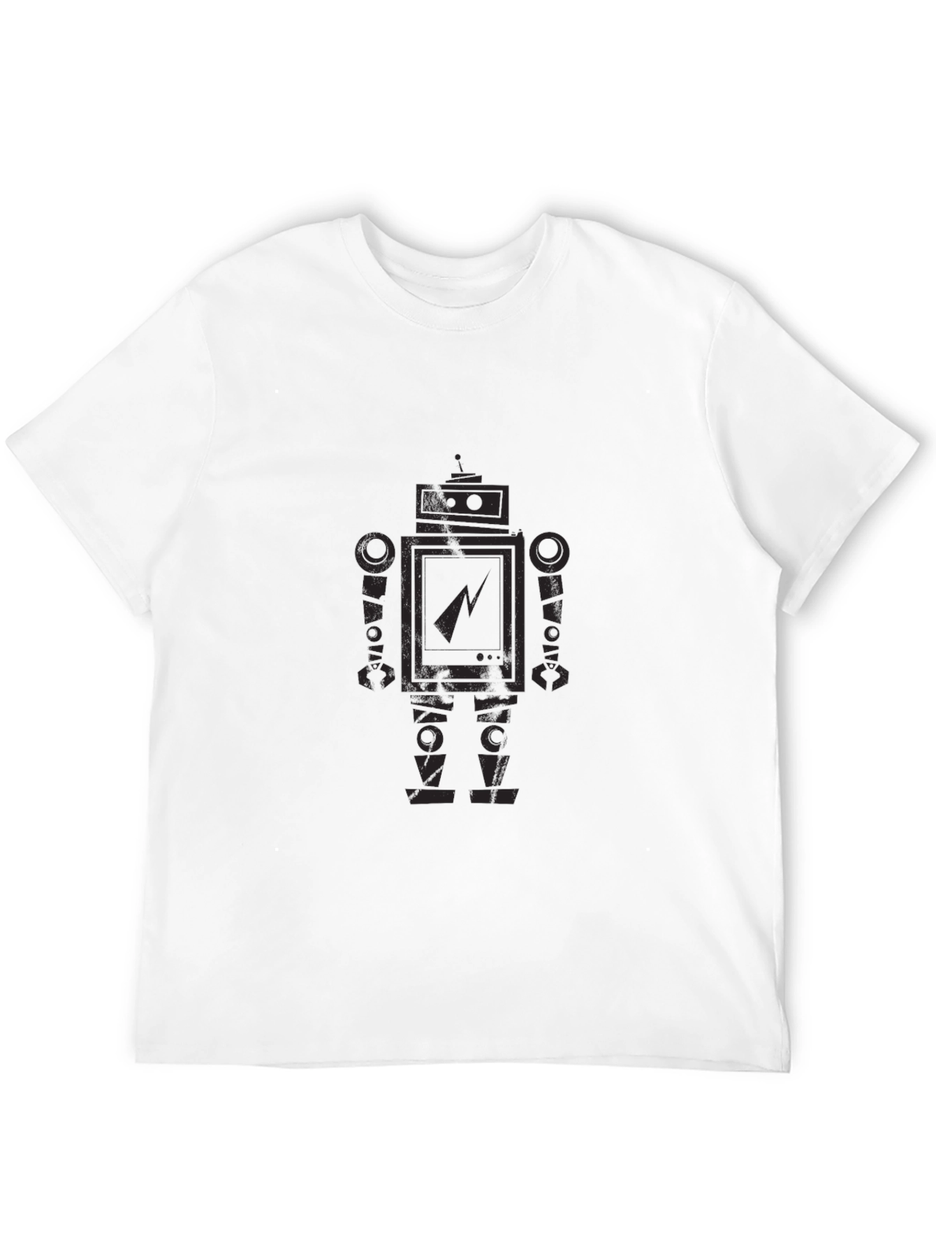 Robot Graphic Print T-Shirt