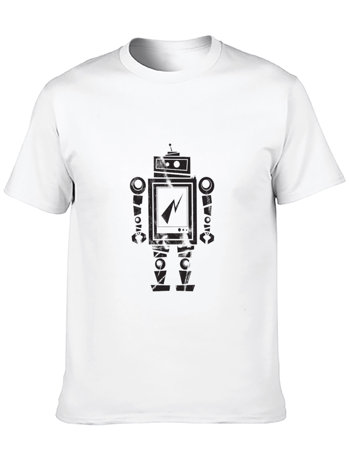 Robot Graphic Print T-Shirt