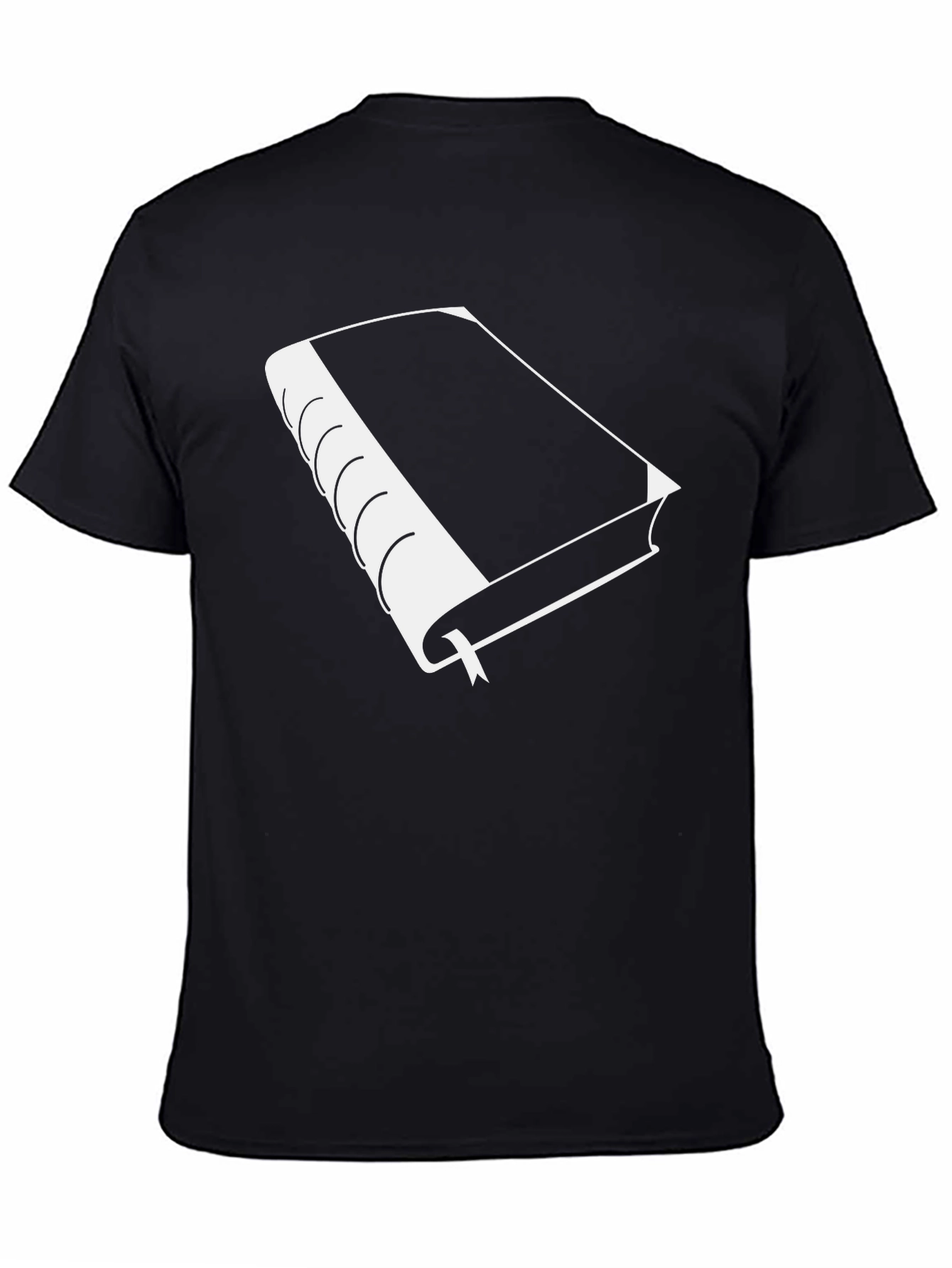 Book Graphic T-Shirt - Black Cotton Tee for Readers