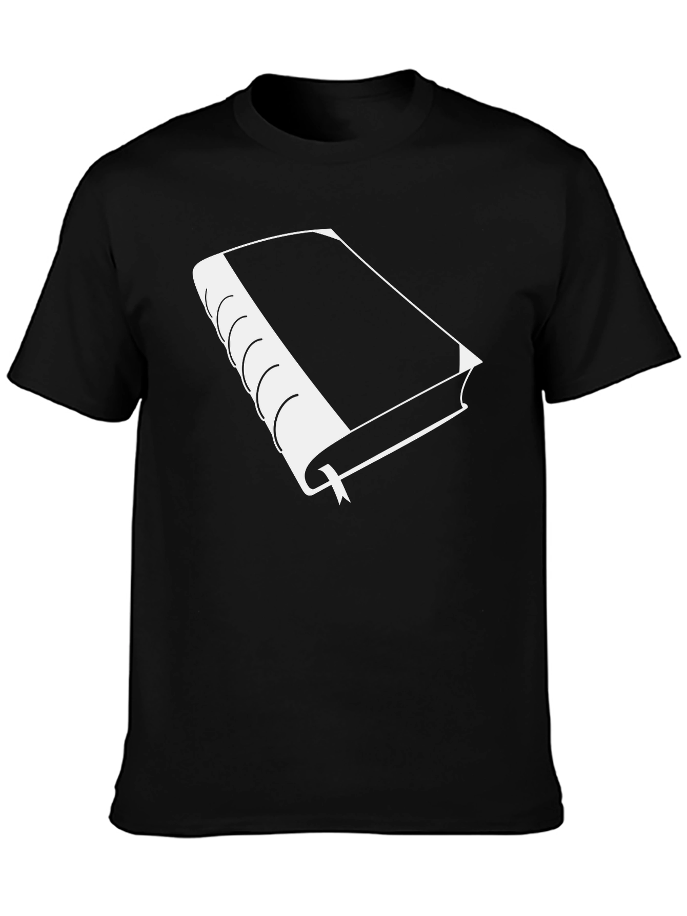 Book Graphic T-Shirt - Black Cotton Tee for Readers