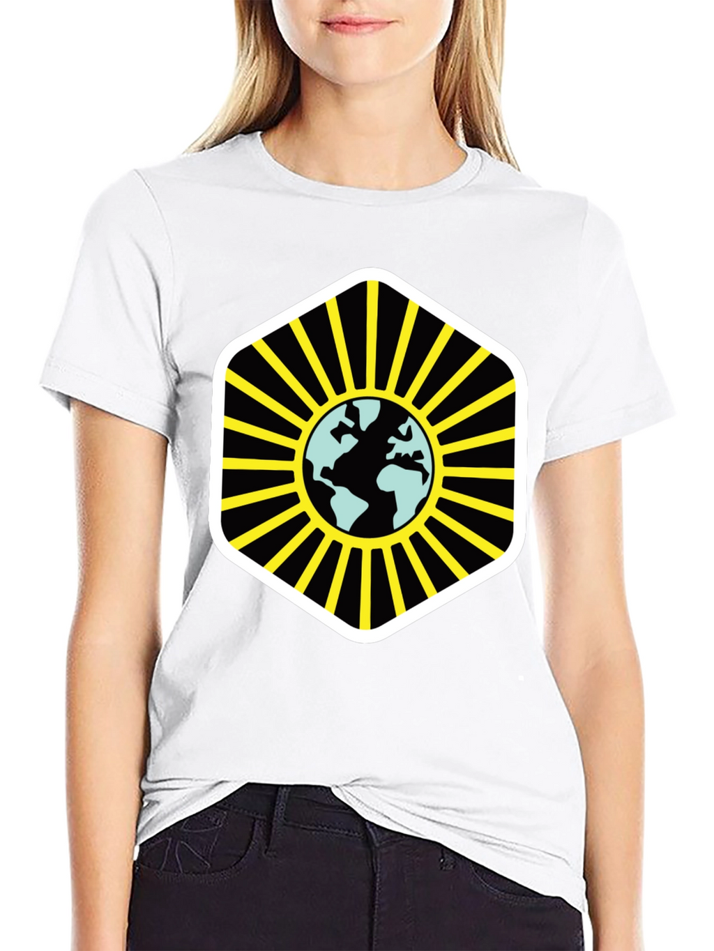 Globe Graphic Black T-Shirt