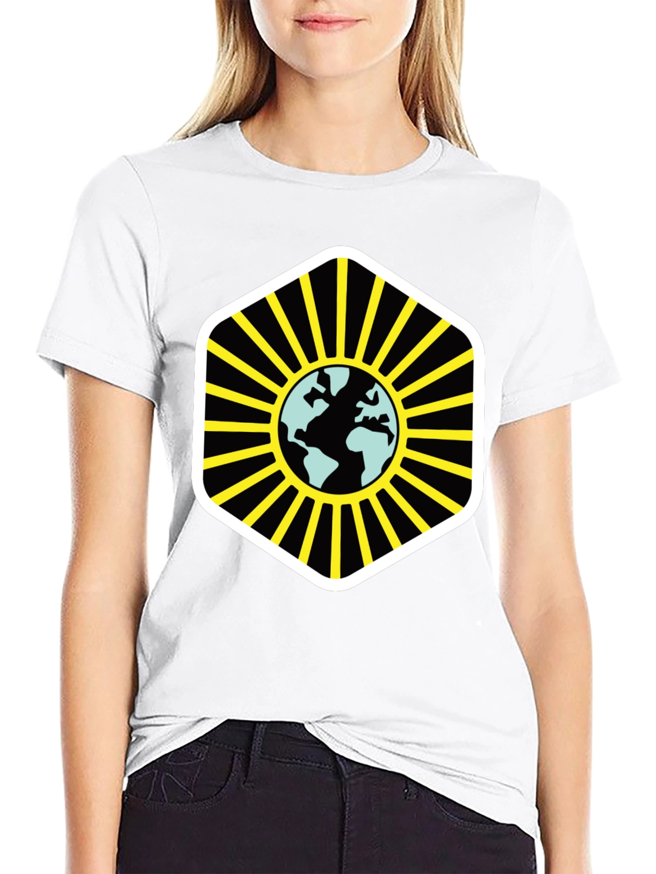 Globe Graphic Black T-Shirt