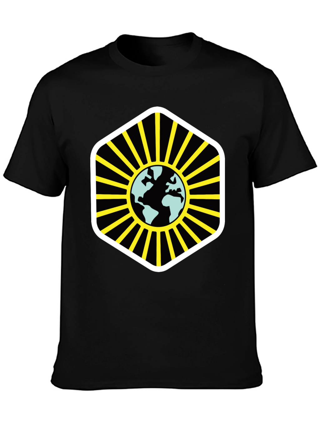 Globe Graphic Black T-Shirt