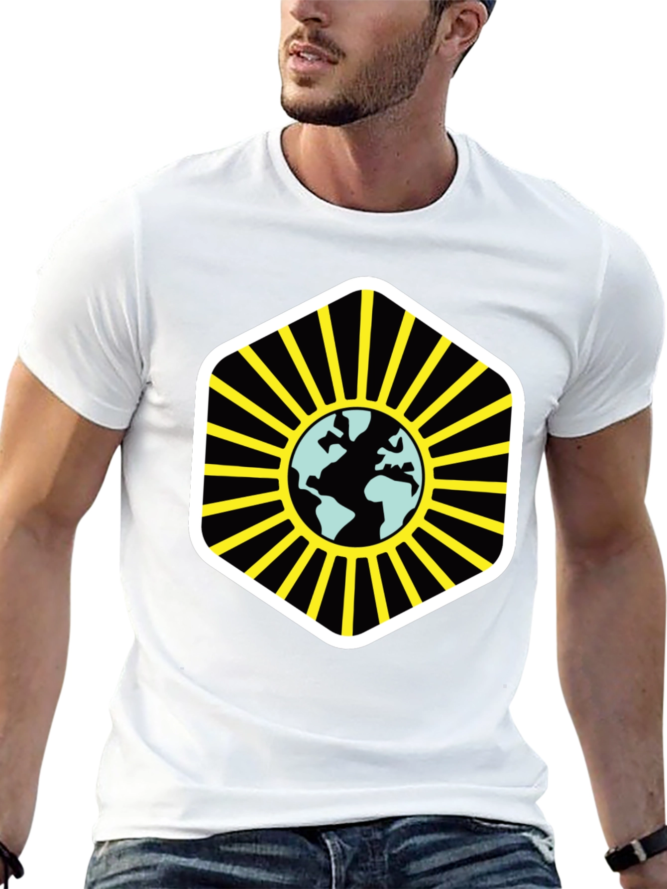 Globe Graphic Black T-Shirt