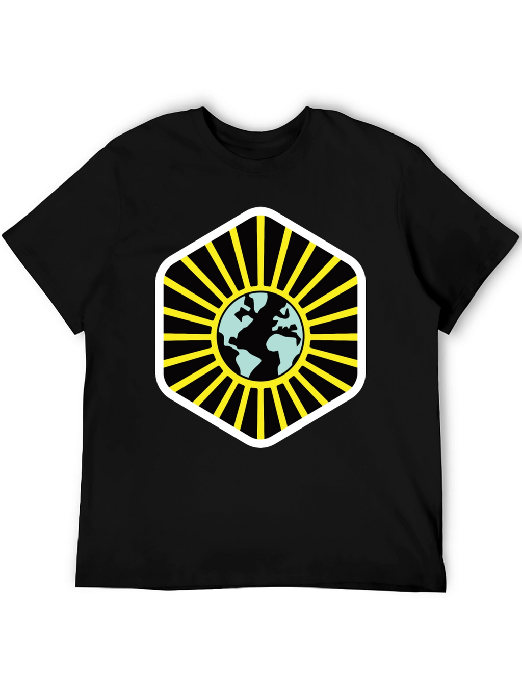 Globe Graphic Black T-Shirt