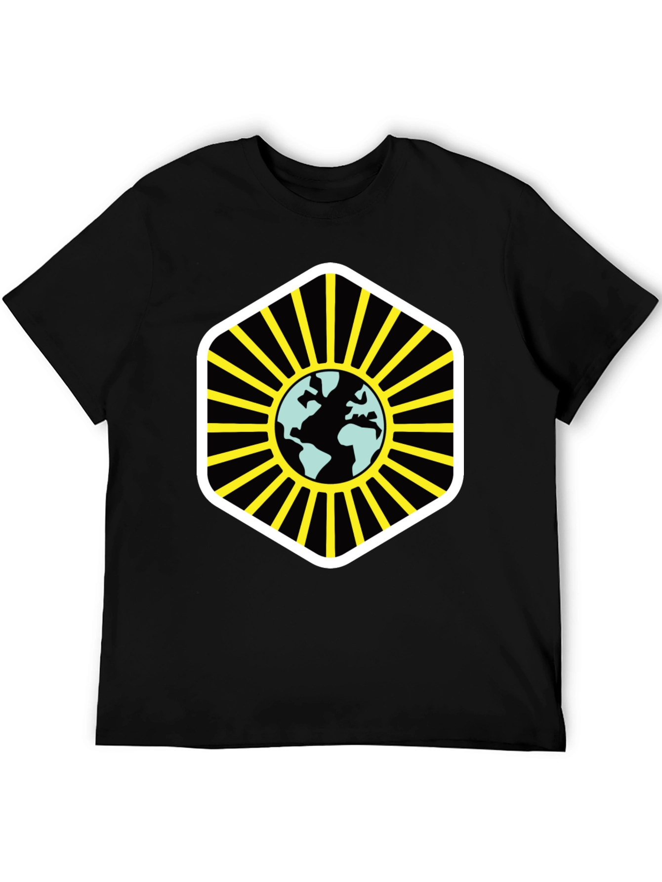 Globe Graphic Black T-Shirt