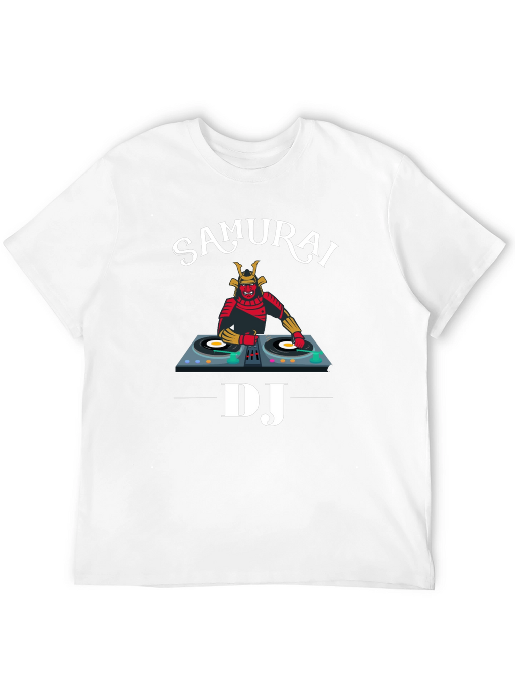 Samurai DJ Graphic Tee - Unique Music Lover Shirt