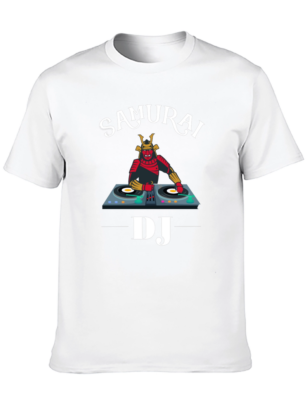 Samurai DJ Graphic Tee - Unique Music Lover Shirt