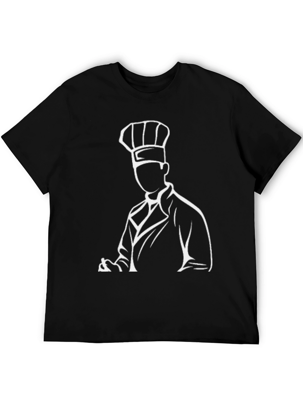 Chef Graphic T-Shirt - Black Cotton Blend
