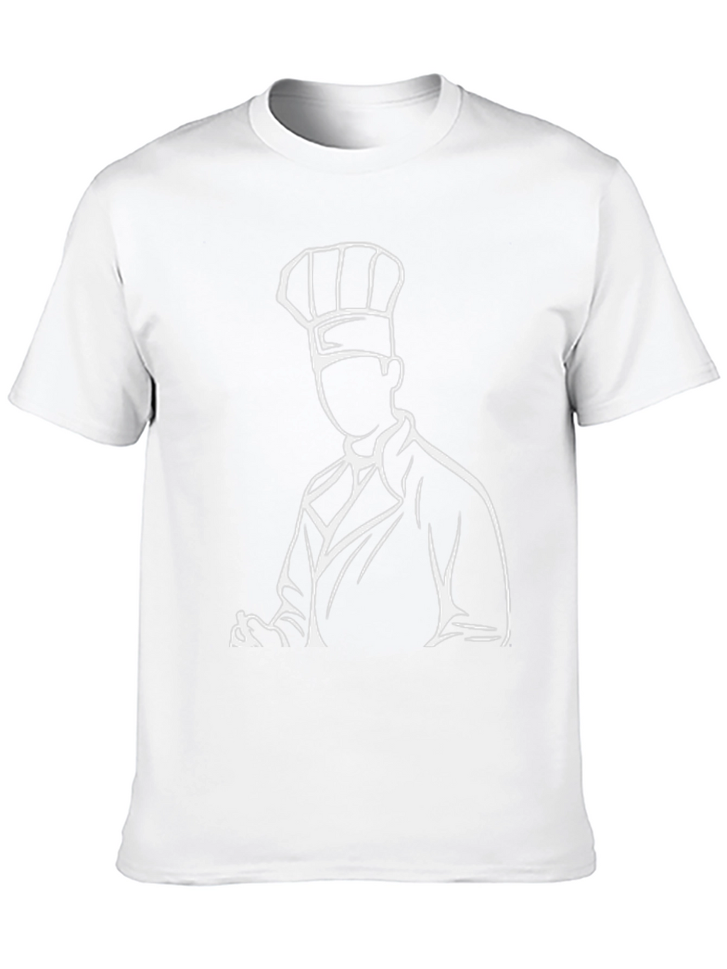 Chef Graphic T-Shirt - Black Cotton Blend
