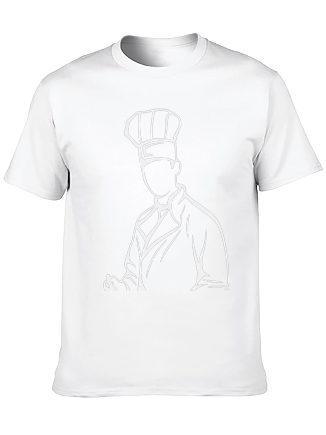 Chef Graphic T-Shirt - Black Cotton Blend