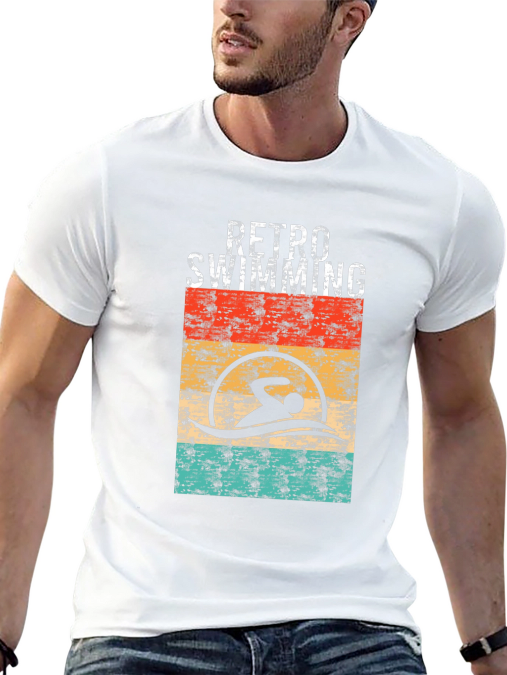 Retro Swimming T-Shirt