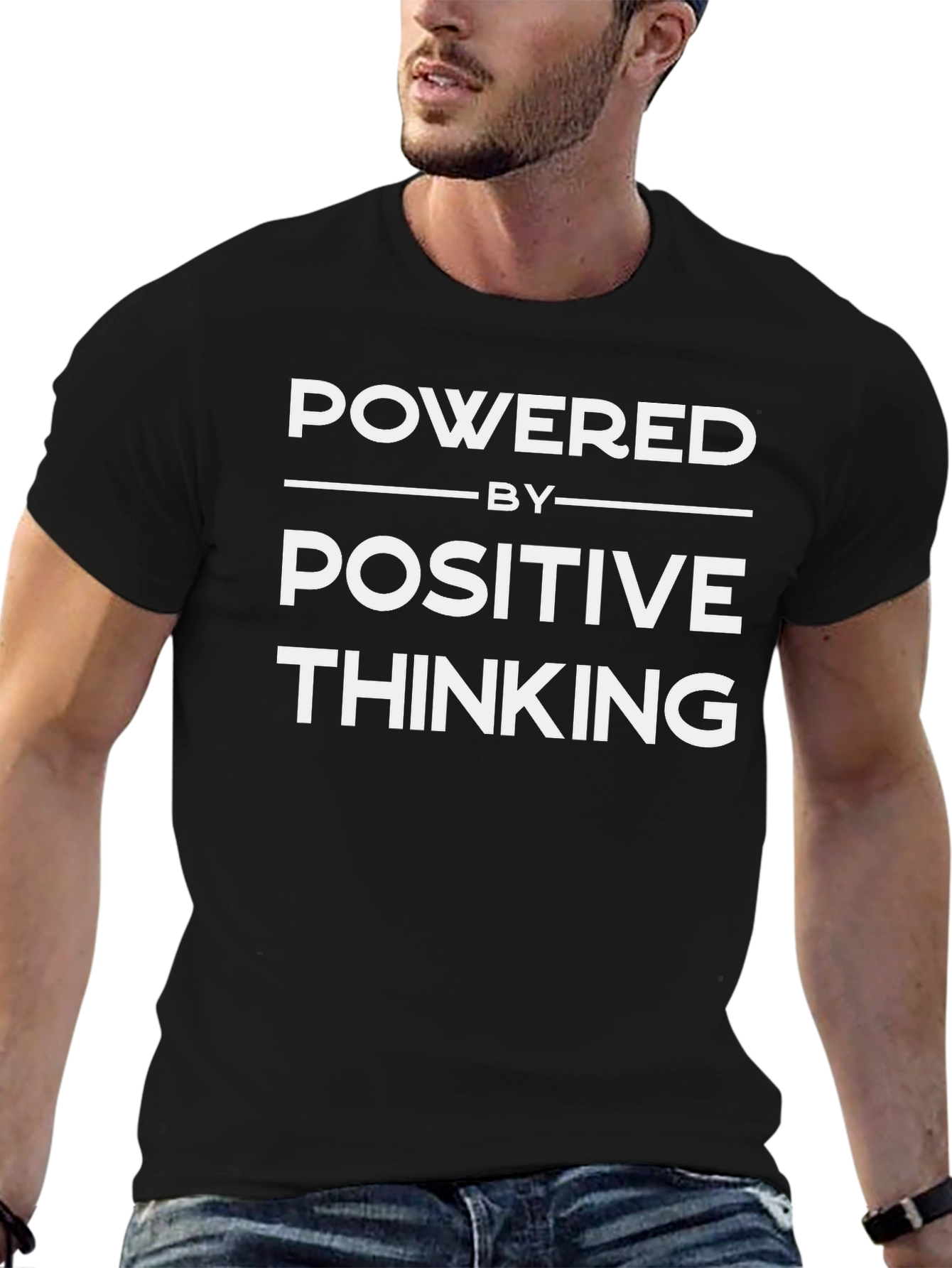 Powered by Positive Thinking Graphic Tee