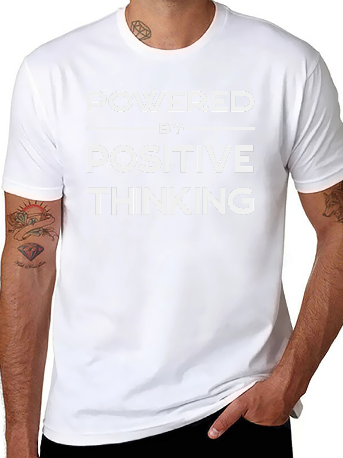 Powered by Positive Thinking Graphic Tee