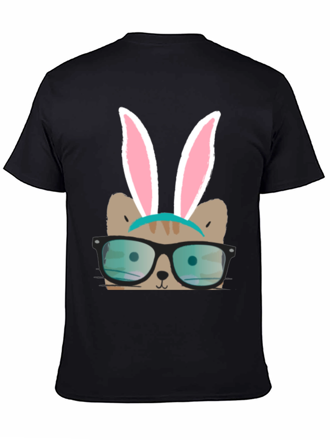 Bunny Cat T-Shirt - Novelty Graphic Tee
