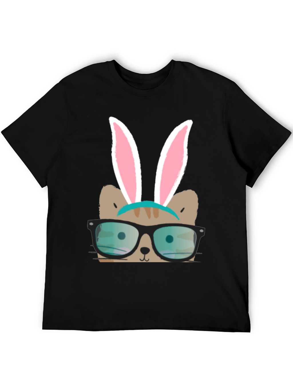 Bunny Cat T-Shirt - Novelty Graphic Tee
