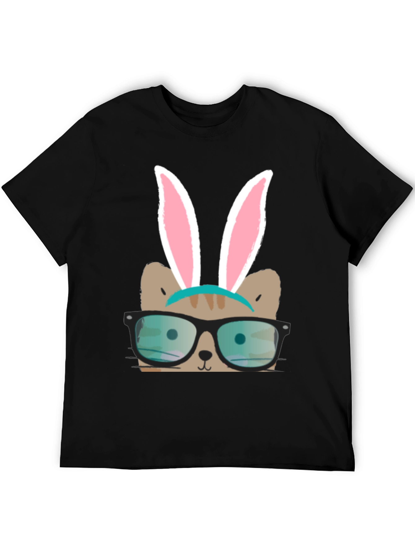Bunny Cat T-Shirt - Novelty Graphic Tee