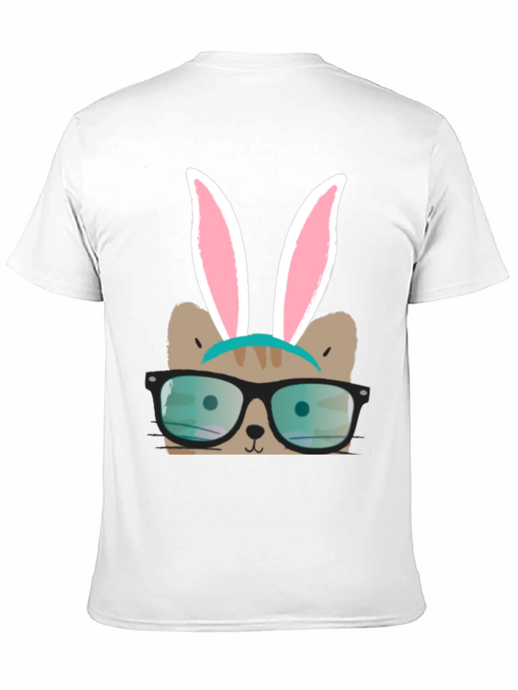Bunny Cat T-Shirt - Novelty Graphic Tee
