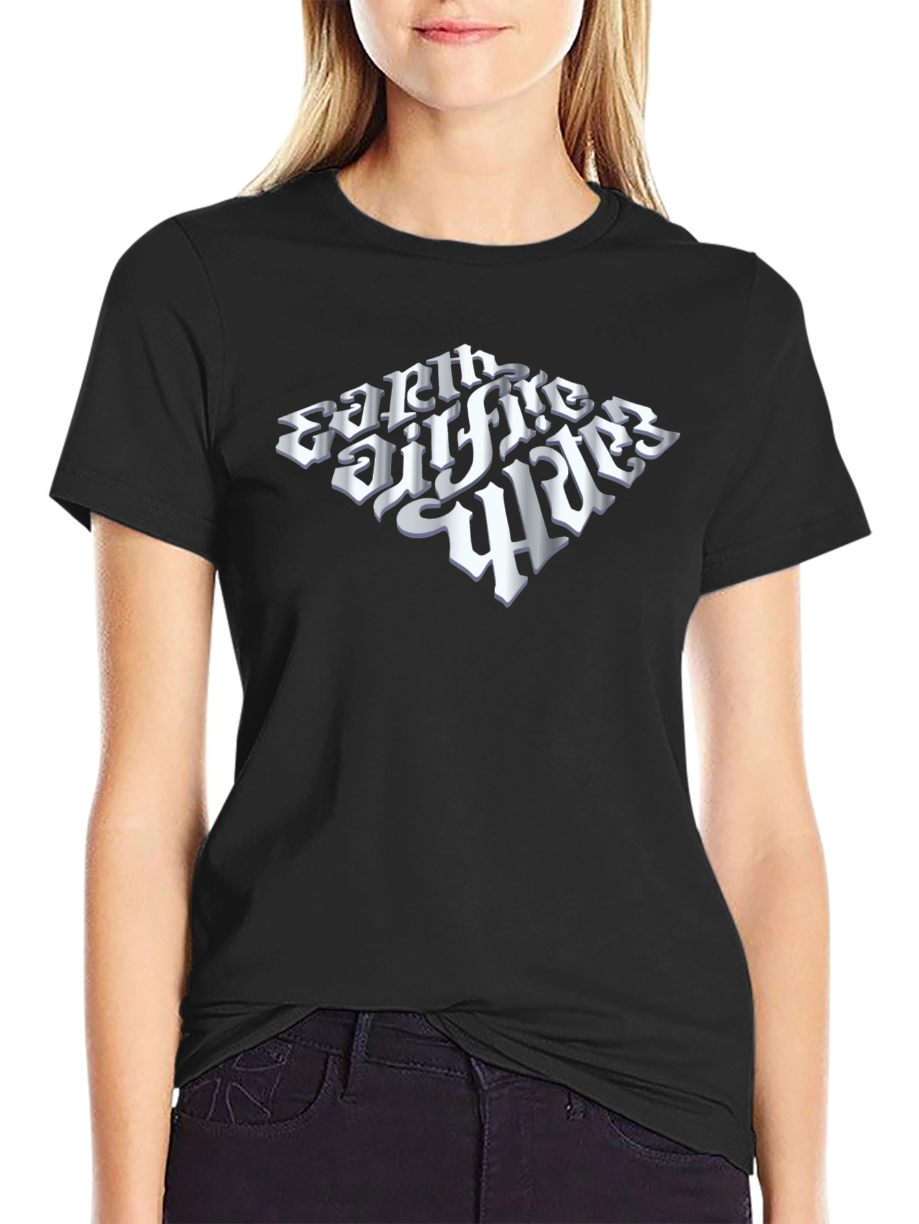 Earth Fire & Wind Black Graphic Tee