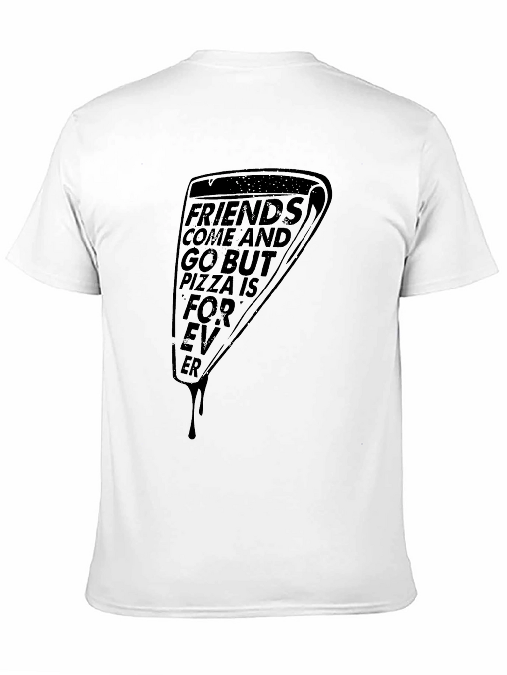 Pizza Forever Graphic T-Shirt - Black