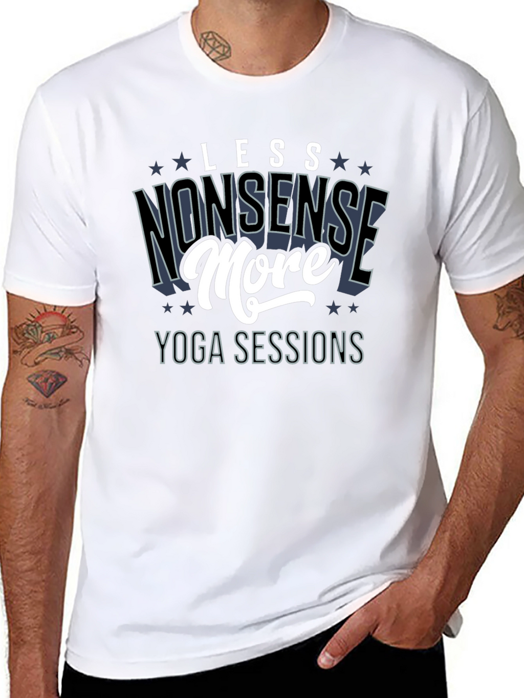 Less Nonsense More Yoga Sessions T-Shirt