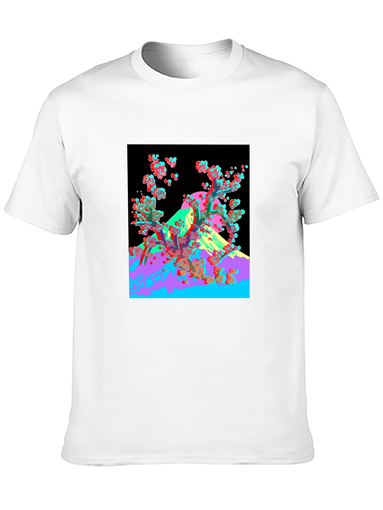 Abstract Mount Fuji Graphic Tee
