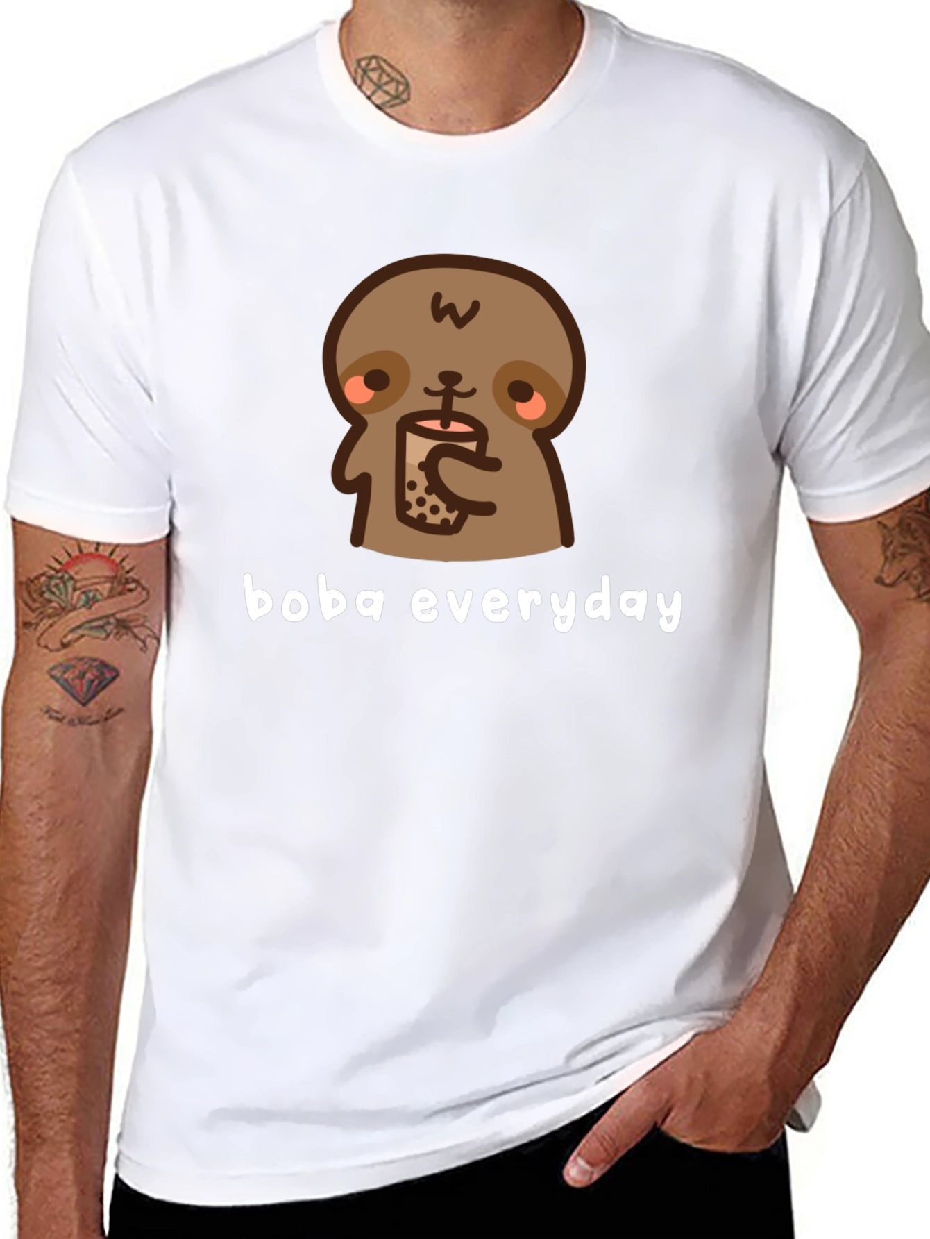 Sloth Boba Everyday T-Shirt